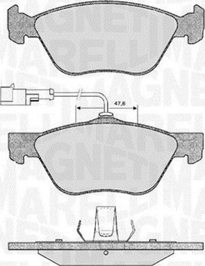 Magneti Marelli 363916060101 - Əyləc altlığı dəsti, əyləc diski furqanavto.az