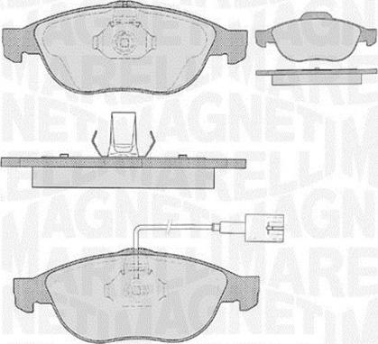 Magneti Marelli 363916060108 - Əyləc altlığı dəsti, əyləc diski furqanavto.az