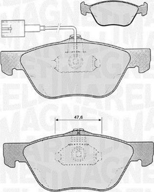 Magneti Marelli 363916060103 - Əyləc altlığı dəsti, əyləc diski furqanavto.az