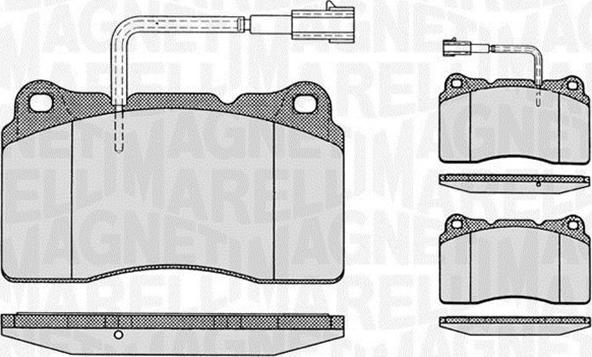 Magneti Marelli 363916060113 - Əyləc altlığı dəsti, əyləc diski furqanavto.az