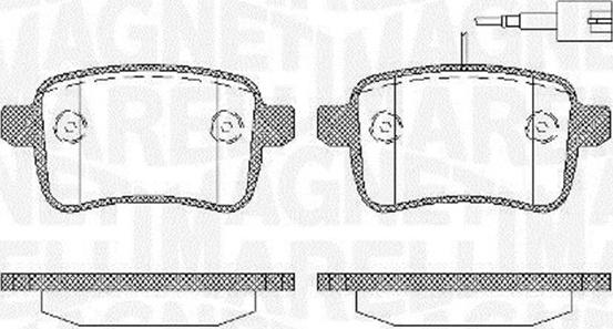 Magneti Marelli 363916060129 - Əyləc altlığı dəsti, əyləc diski furqanavto.az