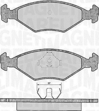 Magneti Marelli 363916060807 - Əyləc altlığı dəsti, əyləc diski furqanavto.az