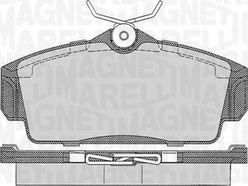 Magneti Marelli 363916060344 - Əyləc altlığı dəsti, əyləc diski furqanavto.az