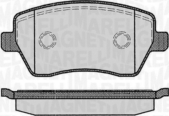 Magneti Marelli 363916060347 - Əyləc altlığı dəsti, əyləc diski furqanavto.az