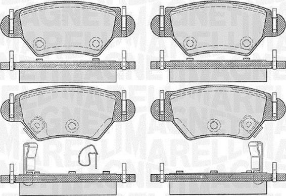 Magneti Marelli 363916060357 - Əyləc altlığı dəsti, əyləc diski www.furqanavto.az