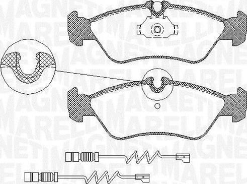 Magneti Marelli 363916060323 - Əyləc altlığı dəsti, əyləc diski furqanavto.az