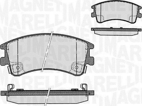 Magneti Marelli 363916060295 - Əyləc altlığı dəsti, əyləc diski furqanavto.az