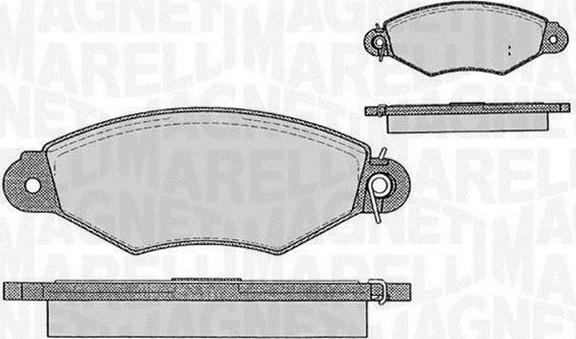 Magneti Marelli 363916060200 - Əyləc altlığı dəsti, əyləc diski furqanavto.az