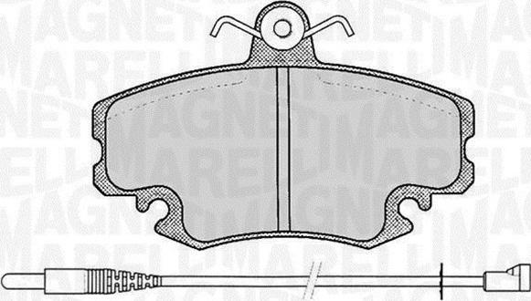 Magneti Marelli 363916060203 - Əyləc altlığı dəsti, əyləc diski furqanavto.az