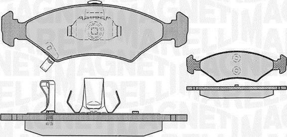 Magneti Marelli 363916060287 - Əyləc altlığı dəsti, əyləc diski furqanavto.az