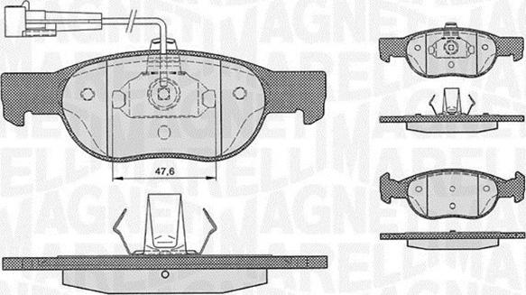 Magneti Marelli 363916060222 - Əyləc altlığı dəsti, əyləc diski furqanavto.az