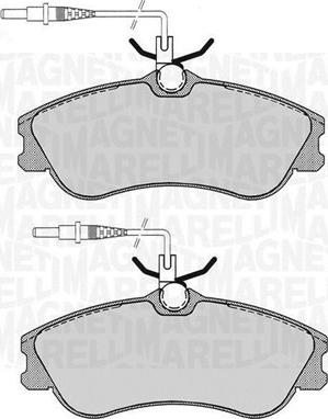 Magneti Marelli 363916060786 - Əyləc altlığı dəsti, əyləc diski furqanavto.az