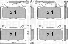 Magneti Marelli 363916061199 - Əyləc altlığı dəsti, əyləc diski furqanavto.az