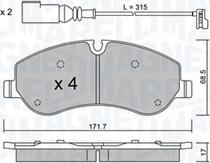 Magneti Marelli 363916061165 - Əyləc altlığı dəsti, əyləc diski furqanavto.az