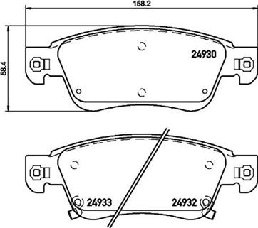 Brembo P61026 - Əyləc altlığı dəsti, əyləc diski furqanavto.az