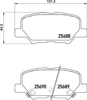 Magneti Marelli 363700461111 - Əyləc altlığı dəsti, əyləc diski furqanavto.az