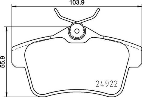 Magneti Marelli 363700406102 - Əyləc altlığı dəsti, əyləc diski furqanavto.az