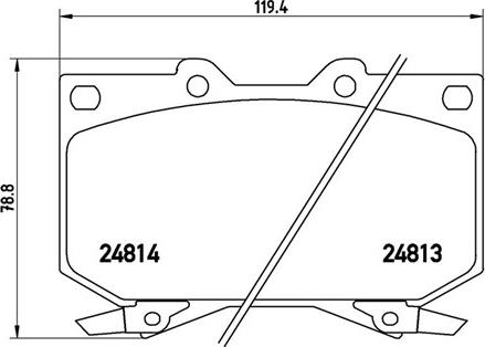 HELLA PAGID 8DB355035741 - Əyləc altlığı dəsti, əyləc diski furqanavto.az