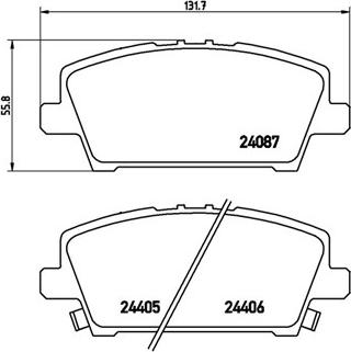 Roulunds Braking FO 932481 - Əyləc altlığı dəsti, əyləc diski furqanavto.az