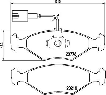 Magneti Marelli 363700423122 - Əyləc altlığı dəsti, əyləc diski furqanavto.az