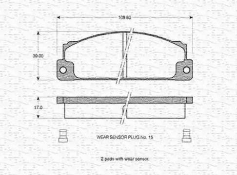 Magneti Marelli 363702160032 - Əyləc altlığı dəsti, əyləc diski furqanavto.az