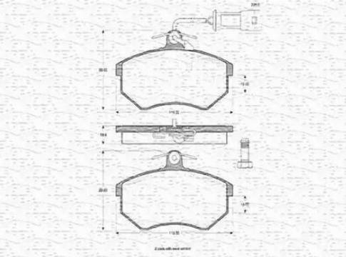 Magneti Marelli 363702160197 - Əyləc altlığı dəsti, əyləc diski www.furqanavto.az