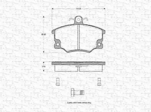 Magneti Marelli 363702160140 - Əyləc altlığı dəsti, əyləc diski furqanavto.az