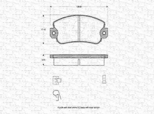 Magneti Marelli 363702160141 - Əyləc altlığı dəsti, əyləc diski www.furqanavto.az