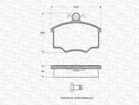 Magneti Marelli 363702160123 - Əyləc altlığı dəsti, əyləc diski furqanavto.az