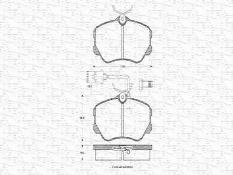 Magneti Marelli 363702160284 - Əyləc altlığı dəsti, əyləc diski furqanavto.az