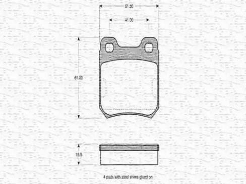 Magneti Marelli 363702160270 - Əyləc altlığı dəsti, əyləc diski www.furqanavto.az