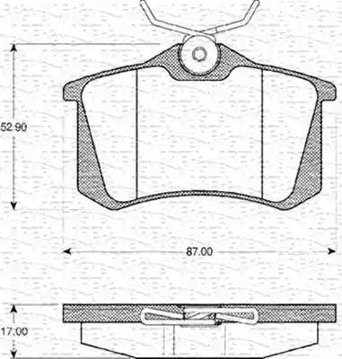 Magneti Marelli 363702161079 - Əyləc altlığı dəsti, əyləc diski furqanavto.az