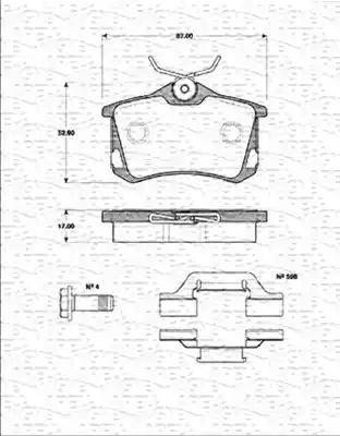 Magneti Marelli 363702161258 - Əyləc altlığı dəsti, əyləc diski furqanavto.az