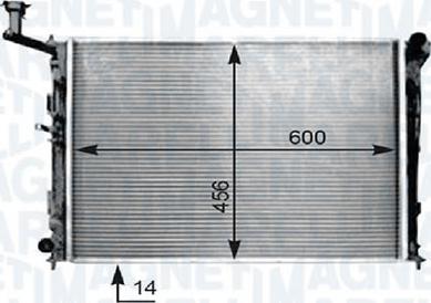 Magneti Marelli - BR 8MK376754521 - Radiator, mühərrikin soyudulması furqanavto.az