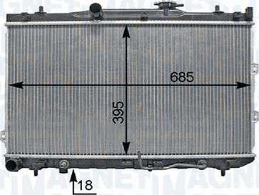 Magneti Marelli - BR 8MK376763701 - Radiator, mühərrikin soyudulması furqanavto.az