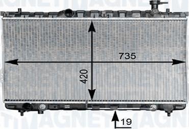 Magneti Marelli - BR 8MK376762341 - Radiator, mühərrikin soyudulması furqanavto.az