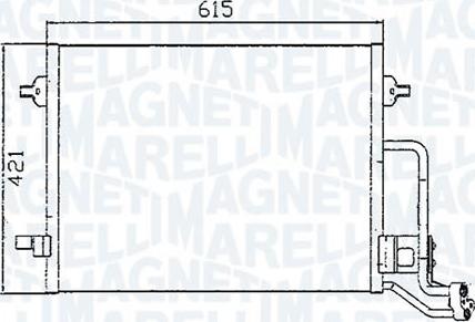 Magneti Marelli - BR 351300391MM - Kondenser, kondisioner furqanavto.az