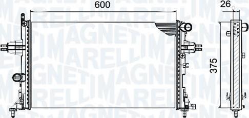Magneti Marelli - BR RMM54292 - Radiator, mühərrikin soyudulması furqanavto.az