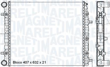 Magneti Marelli - BR RMM698001M - Radiator, mühərrikin soyudulması furqanavto.az