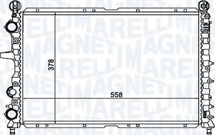 Magneti Marelli - BR RMM1054RFT - Radiator, mühərrikin soyudulması furqanavto.az