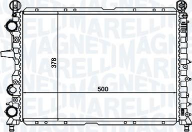 Magneti Marelli - BR RMM1056RFT - Radiator, mühərrikin soyudulması furqanavto.az