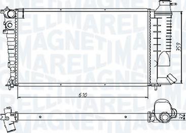 Magneti Marelli - BR RMM1014HPE - Radiator, mühərrikin soyudulması furqanavto.az