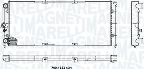 Magneti Marelli - BR RMM376910361 - Radiator, mühərrikin soyudulması furqanavto.az