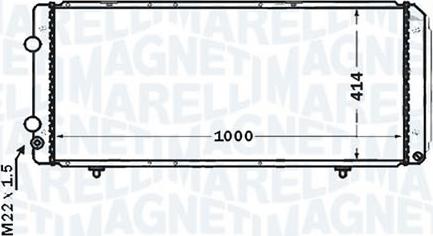 Magneti Marelli - BR RMM376766751 - Radiator, mühərrikin soyudulması furqanavto.az