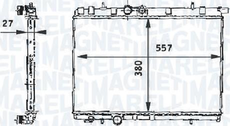 Magneti Marelli - BR RMM376717531 - Radiator, mühərrikin soyudulması furqanavto.az