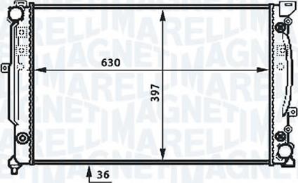 Magneti Marelli - BR RMM376720601 - Radiator, mühərrikin soyudulması furqanavto.az