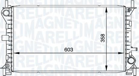 Magneti Marelli - BR RMM376720291 - Radiator, mühərrikin soyudulması furqanavto.az