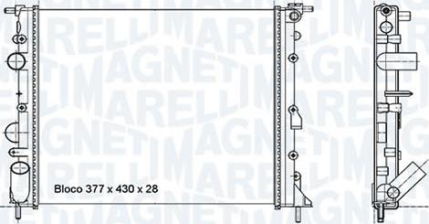 Magneti Marelli - BR RMM773001M - Radiator, mühərrikin soyudulması furqanavto.az