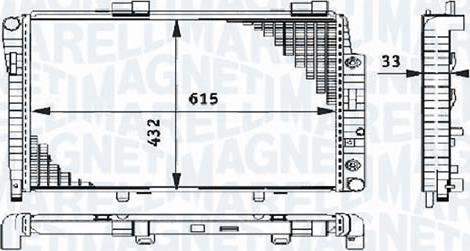 Magneti Marelli - BR RMMD9963 - Radiator, mühərrikin soyudulması furqanavto.az