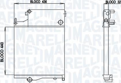 Magneti Marelli - BR RMMD9967 - Radiator, mühərrikin soyudulması furqanavto.az